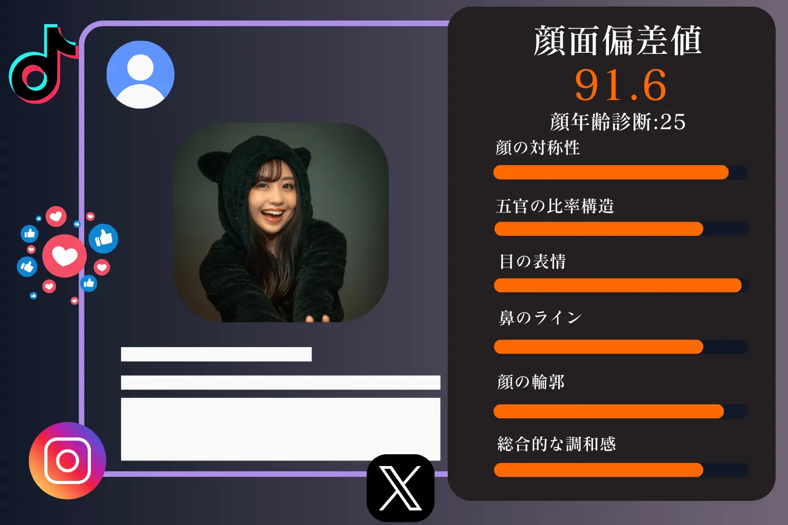 プロフィール写真のベストショット選びに最適
