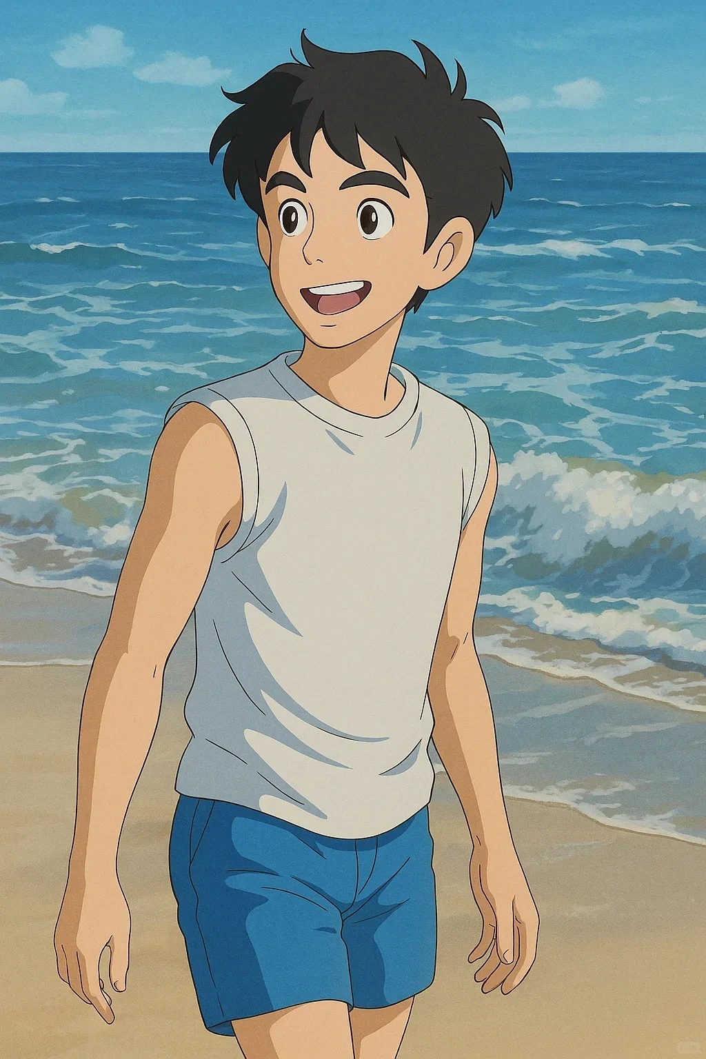 ai photo with Ghibli sytle created by heyimg.net