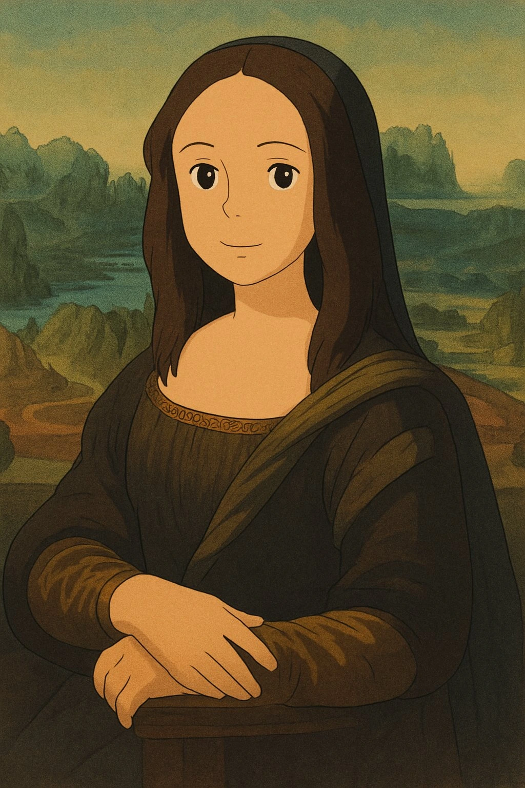 ai photo with Ghibli sytle created by heyimg.net