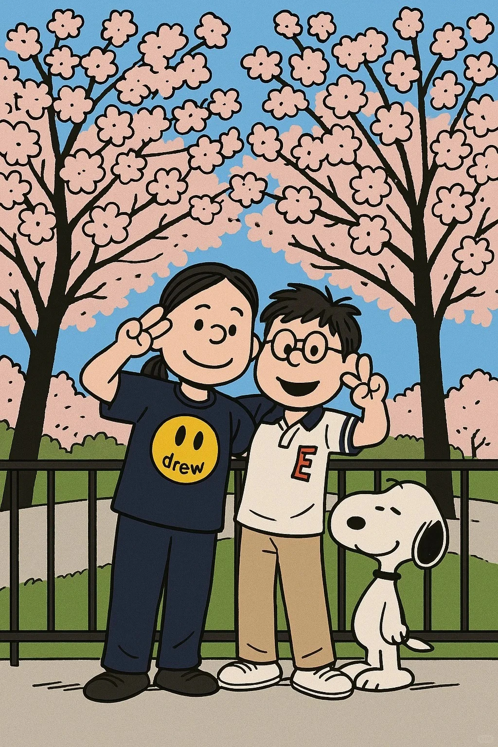 family ai photo with Ghibli style created by heyimg.net