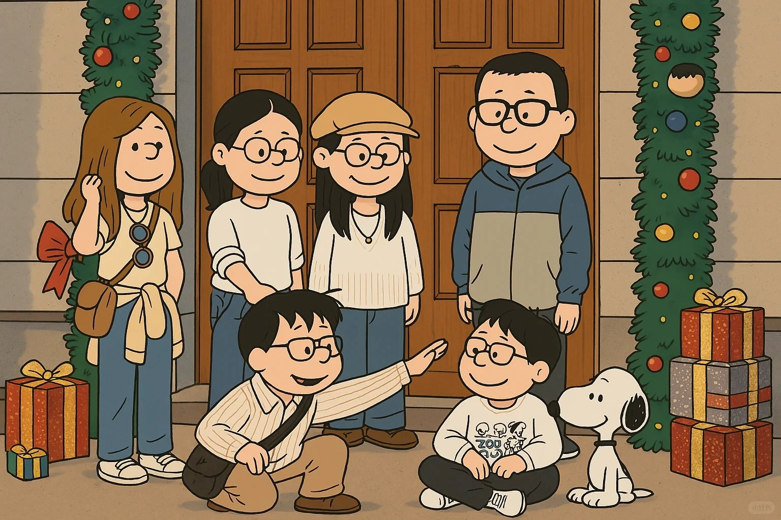 family ai photo with fujiya style created by heyimg.net