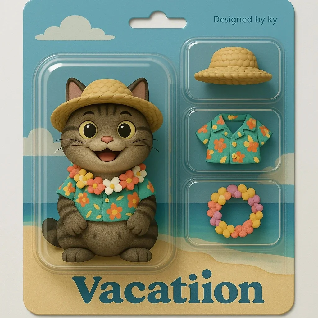 cat ai photo with 3D Figurines style created by heyimg.net